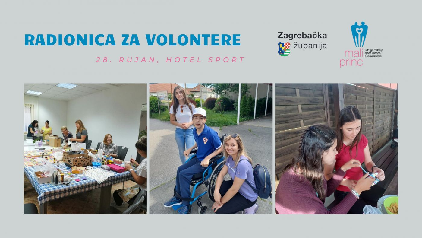 VOLONTIRANJE JE IN: ODAZOVITE SE RADIONICI 28.09. U HOTELU SPORT